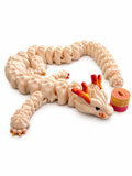 3D Printed Flexible Dragon with Clicker - Dumpling Dragon with Click - Fun Toy for Kids