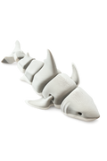 Articulated Shark Fidget Toy – Flexible 3D Printed Ocean Animal Desk Companion 3D Printed Articulated Shark – Flexible