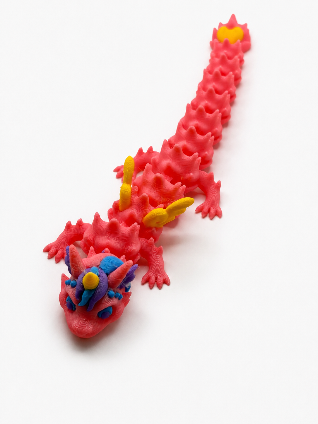 Articulated Fantasy Unicorn Dragon 3D Printed Fidget Toy | Flexible Poseable Sensory Dragon