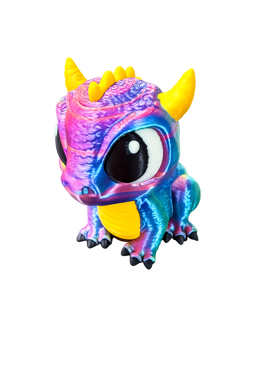 Chibi Baby Dragon – Colorful 3D Printed Dragon | Cute Desk Companion | Unique Gift Idea